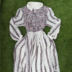 Animal print chevon midi dress. Office siren core, business casual, work dress